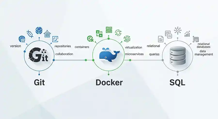 Git, Docker, SQL
