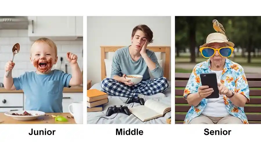 Карьера: Junior, Middle и Senior