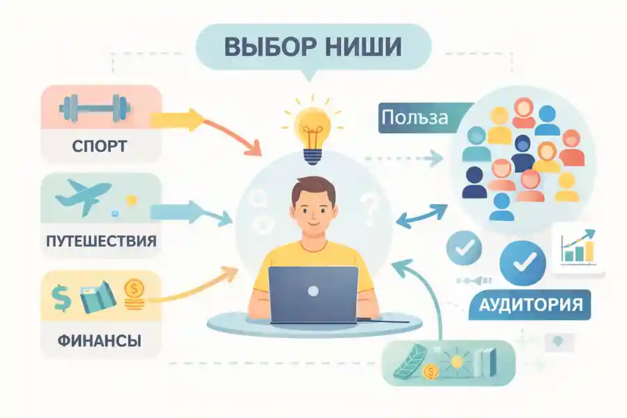 Создание контента и блогинг: выбор ниши