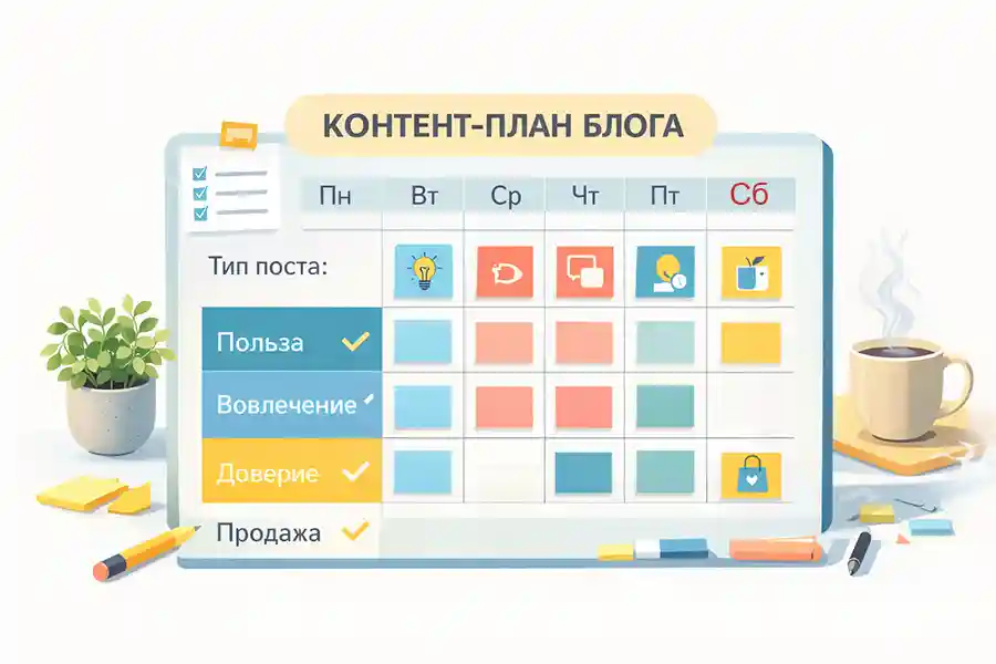 Контент-план для блогинга